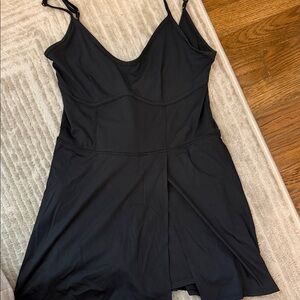 JoyLab Black Midi Dress